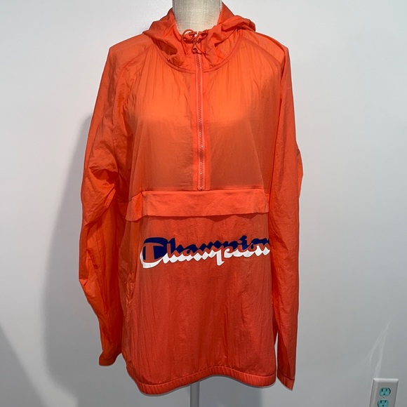 Champion Groovy Papay Manorak Orange Windbreaker - Picture 2 of 6